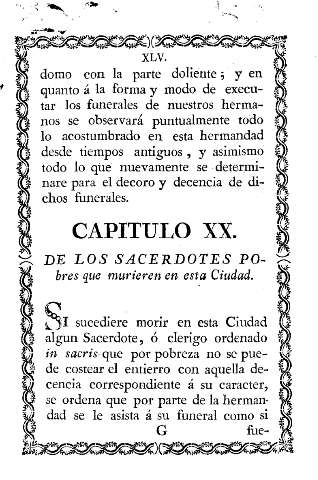 Capitulo XX. De los sacerdotes pobres que murieren en esta Ciudad.