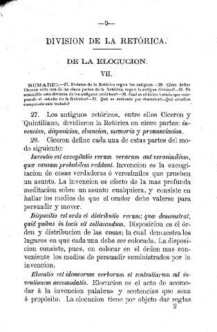 De la Elocución