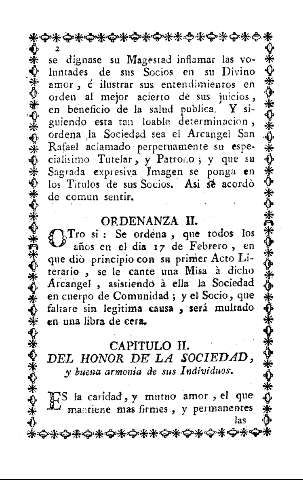 Capitulo II. Del honor de la sociedad.
