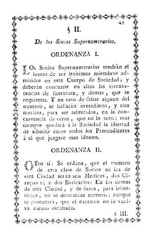 Ss II. De los Socios Supernumerarios.
