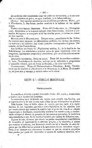 Grupo 6º. Semillas medicinales