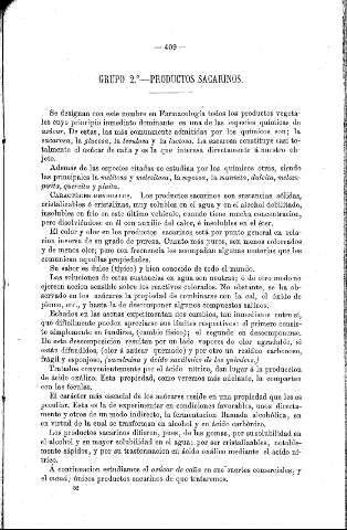 Grupo 2º. Productos sacarinos