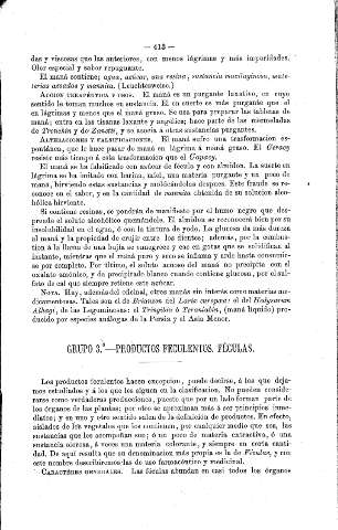 Grupo 3º. Productos feculentos. Féculas