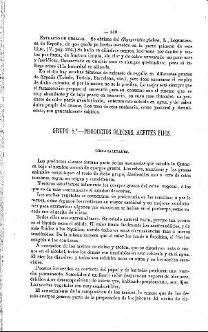 Grupo 5º. Productos oleosos. Aceites fijos