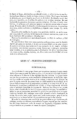 Grupo 8º. Productos gomoresinosos. Gomoresinas