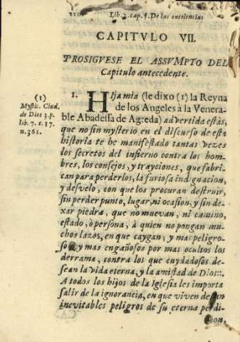 Capitvlo VII. Prosigvese el assvmpto del capitulo antecedente.