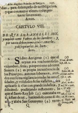 Capitvlo VIII. De qve los angeles son, y cuydan como Padres de los hombres ; y por tanto deben como à tales amarlos, y obsequiarles los hombres.