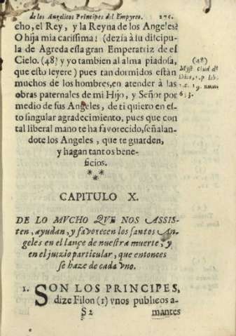 Capitulo X. De lo Mvcho qve nos assisten, y favorecen los Santos Angeles en el lançe de nuestra muerte, y en el juizio particular, que entonces se haze de cada uno.
