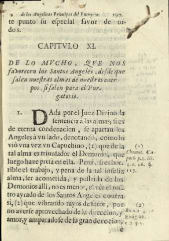 Capitvlo XI. De lo mvcho, qve nos favorecen los Santos Angeles, desde que salen nuestras almas de nuestros cuerpos si salen para el Purgatorio.