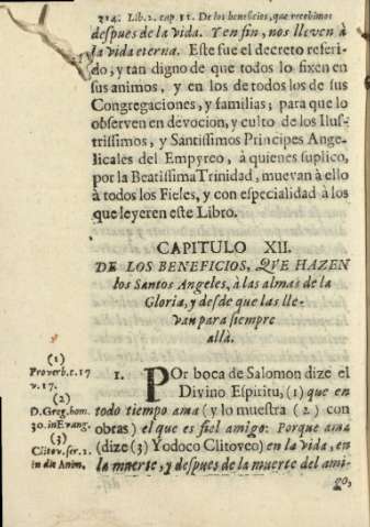 Capitulo XII. De los beneficios, qve hazen los Santos Angeles, à las almas de la Gloria, y desde que las llevan para siempre allà.