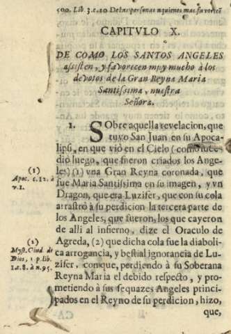 Capitvlo X. De como los santos angeles assisten, y favorecen muy mucho à los devotos de la Gran Reyna Maria Santissima, nuestra Señora.