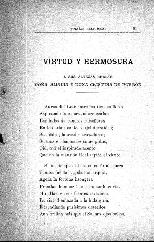 Virtud y hermosura