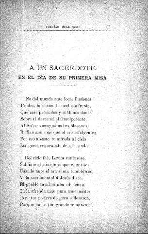 A un sacerdote en el día de su primera misa