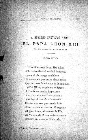 El Papa León XIII, en su jubileo sacerdotal