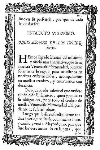 Estatuto vigessimo. Obligaciones de los enfermeros.