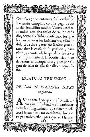 Estatuto trigessio. De las obligaciones todas en general.