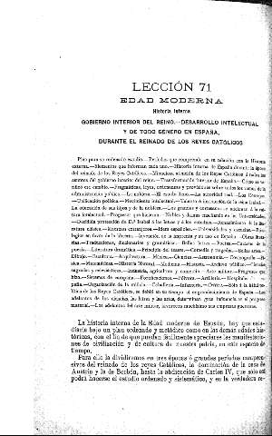 Edad Moderna. Historia interna