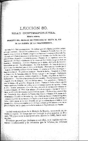 Edad Contemporanea. Historia externa