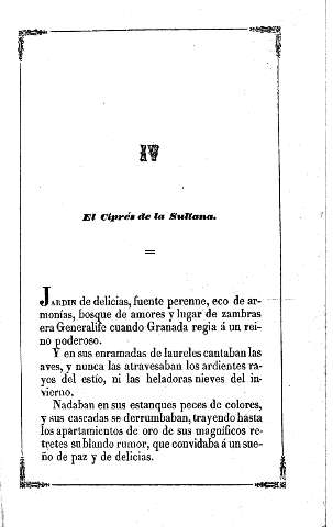 IV. El ciprés de la Sultana.