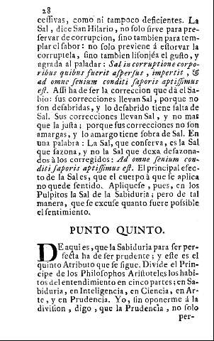 Punto quinto