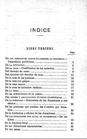 Indice libro tercero