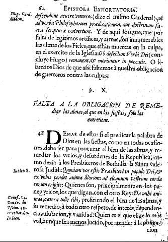 Ss. X. Falta a la obligacion de remediar las almas,el que en las fiestas, solo las entretiene.