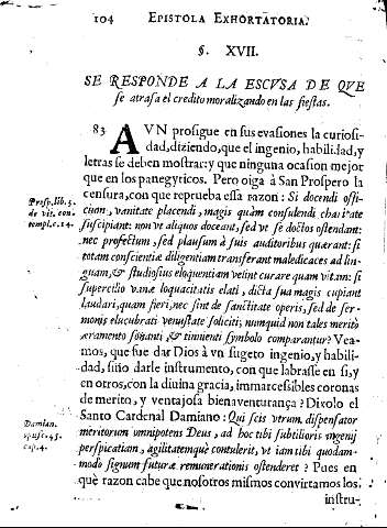 Ss. XVII. Se responde a la escvsa de qve se atrasa el credito moralizado en las fiestas.