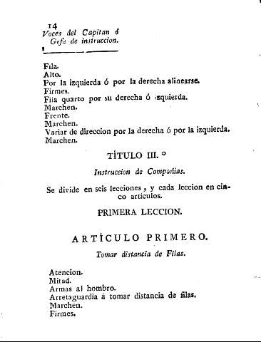 Título III. Primera leccion.