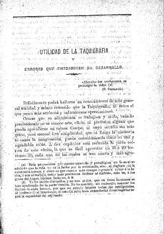 Utilidad de la taquigrafía y errores que entorpecen su desarrollo