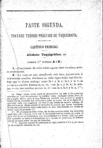 Parte Segunda. Tratado teórico-práctico de taquigrafía