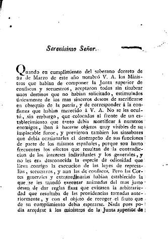 Serenísimo Señor