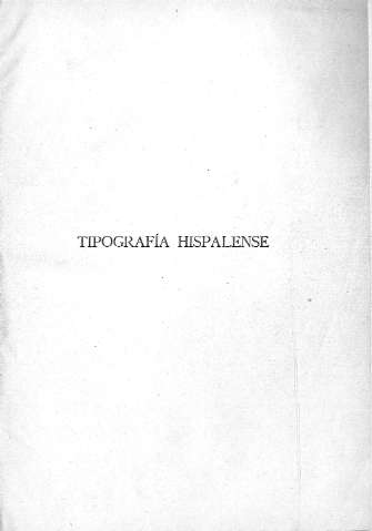 Tipografía hispalense