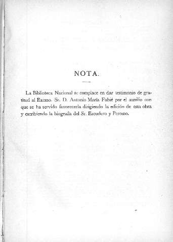 Nota [de la Biblioteca Nacional]