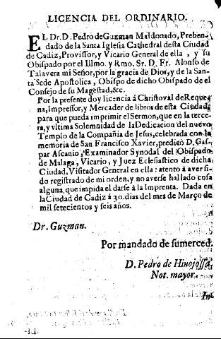 Licencia del ordinario