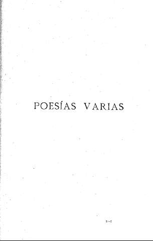 Poesías varias