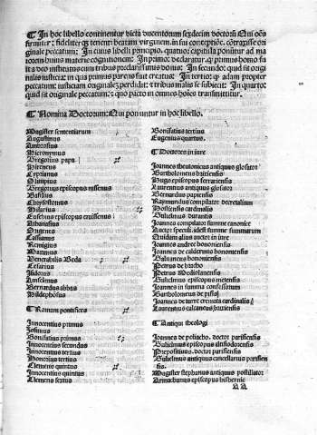 [Nomina Doctorum: Qui pon untur in hoc libello] AA