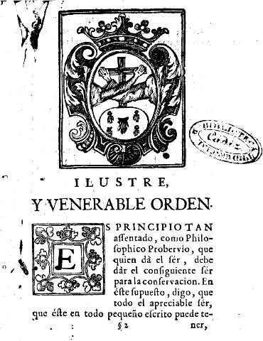Ilustre, y venerable orden.
