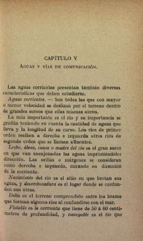 Aguas y vías de comunicación