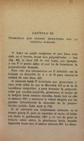 Problemas que pueden resolverse con la brújula Burnier