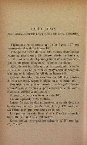 Determinación de los puntos de cota redonda
