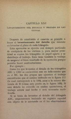 Levantamiento del detalle y trazado de las curvas