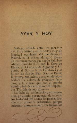 Ayer y hoy