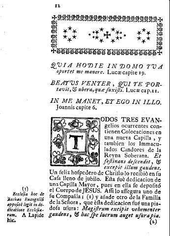 Quia hodie in domo ... Lucae capite 19. Beatus venter ... Lucae cap.ii. In me manet ... Joannis capite 6