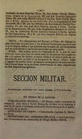 Sección militar