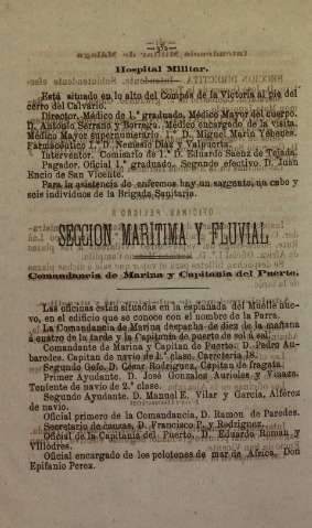 Sección marítima y fluvial