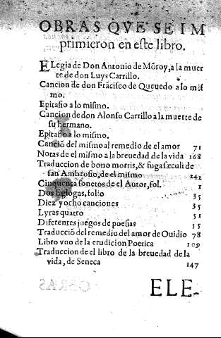 Obras que se imprimieron en este libro