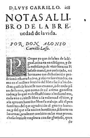 Notas al libro de la Brevedad de la vida