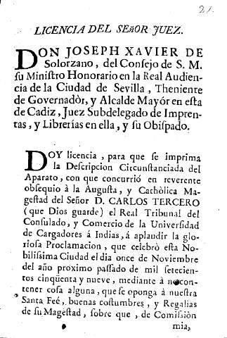 Licencia del señor juez