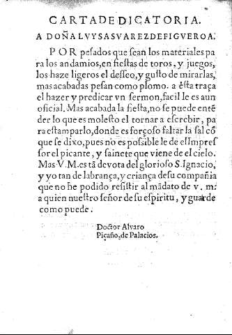 Carta dedicatoria