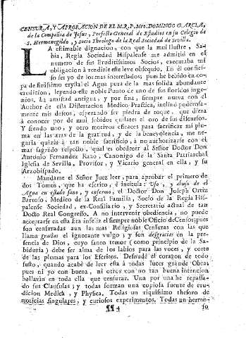 Censura, y Aprobacion...